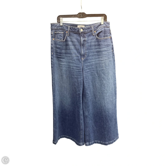 Jeans Wide Leg By Paige In Blue, Size: 14