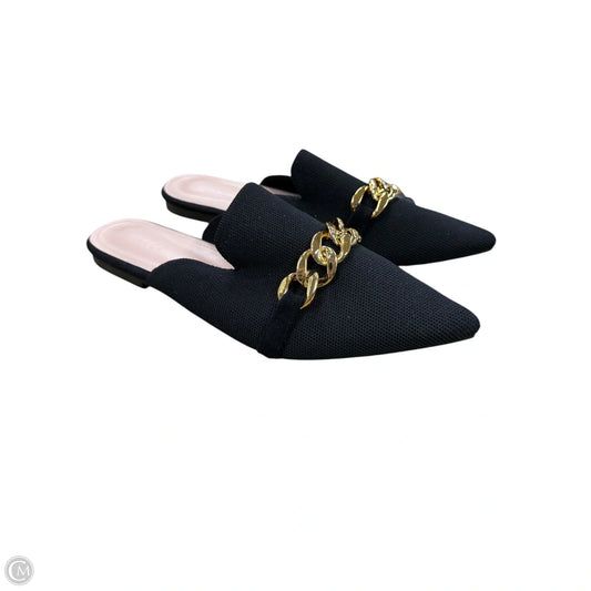 Shoes Athletic By Clothes Mentor In Black & Gold, Size: 10.5