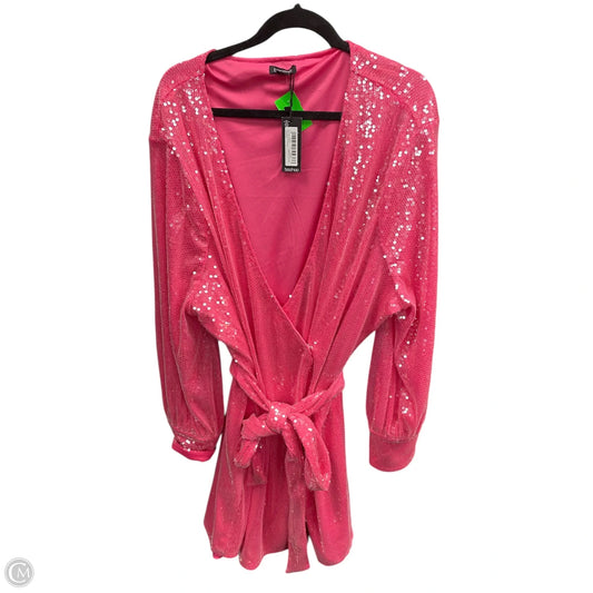 Dress Party Short By Boohoo Boutique In Pink, Size: 3x