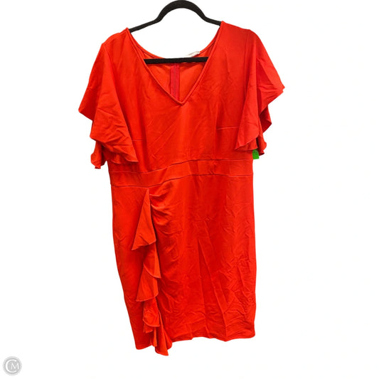 Dress Casual Midi By Clothes Mentor In Red, Size: 18