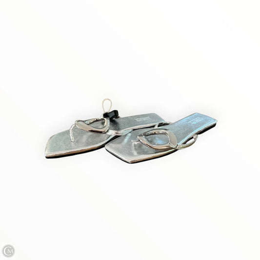 Sandals Flats By Inc In Silver, Size: 7.5