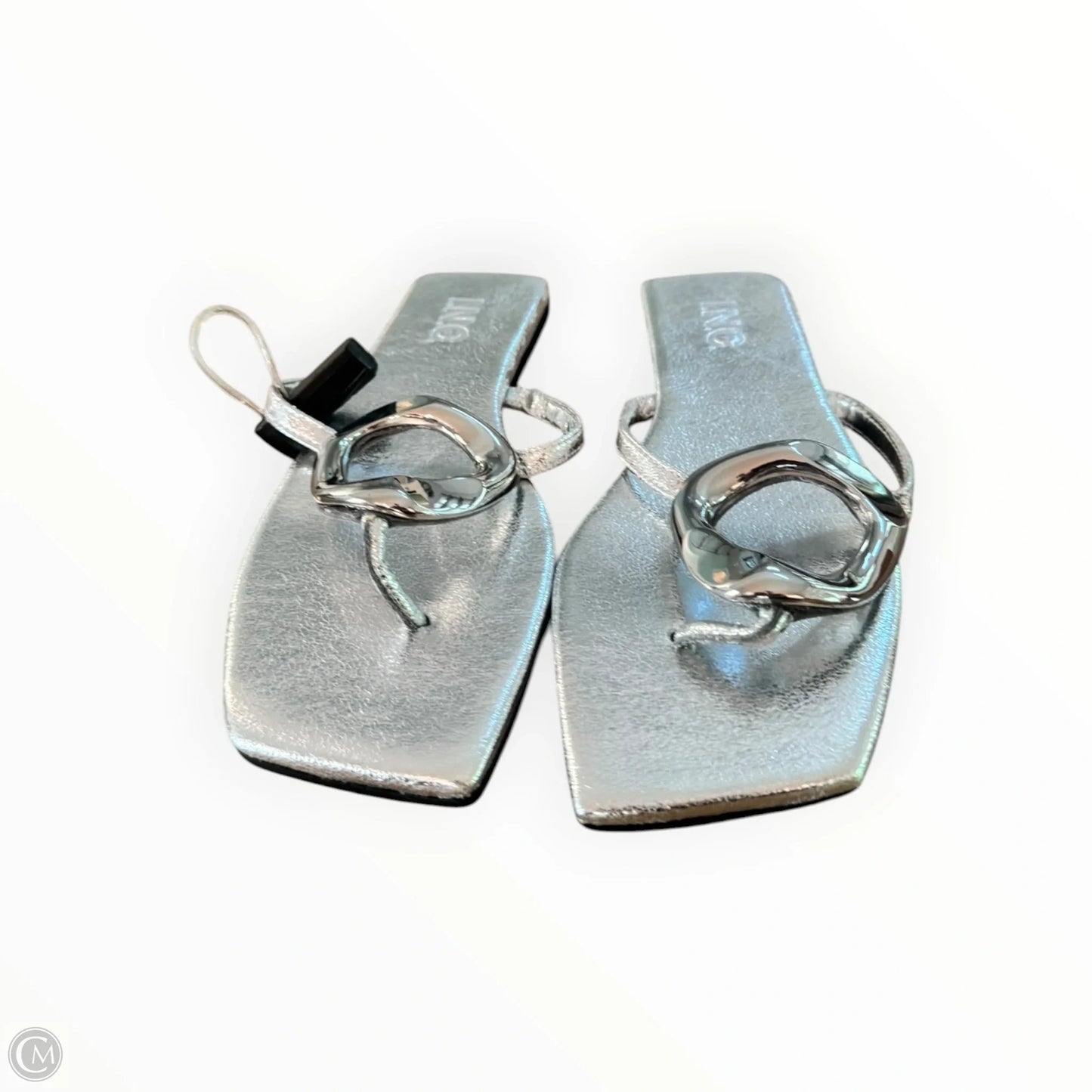 Sandals Flats By Inc In Silver, Size: 7.5