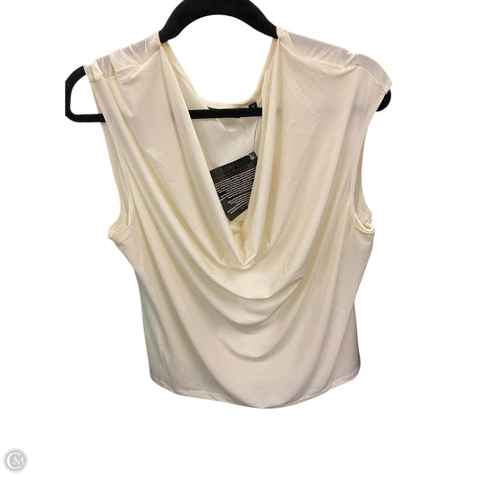 Top Sleeveless By Iman Hsn In Cream, Size: 2x