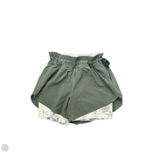 Athletic Shorts By Lululemon In Green, Size: 10