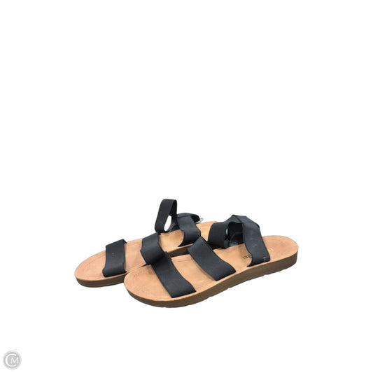 Sandals Flats By Cushionaire In Black, Size: 7.5