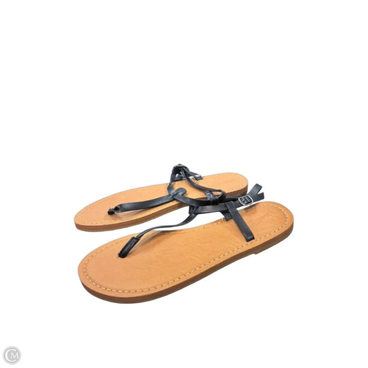 Sandals Flats By Universal Thread In Black, Size: 10