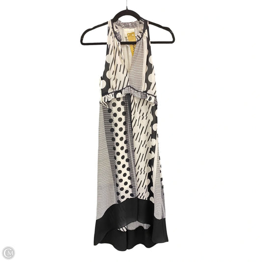 Dress Casual Maxi By Maeve In Black & Cream, Size: 0p
