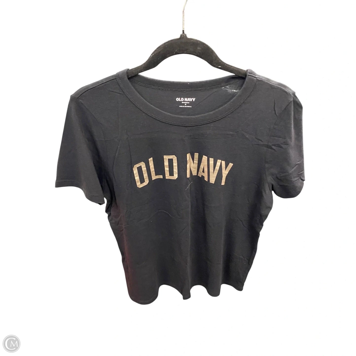 Top Short Sleeve Basic By Old Navy In Black, Size: M