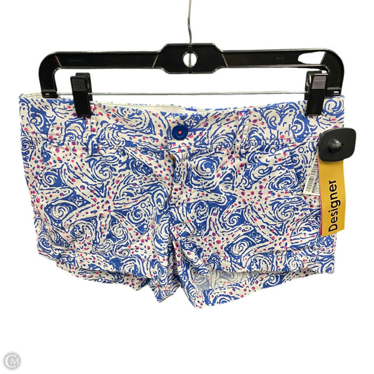 Shorts Designer By Lilly Pulitzer In Blue & White, Size: 2