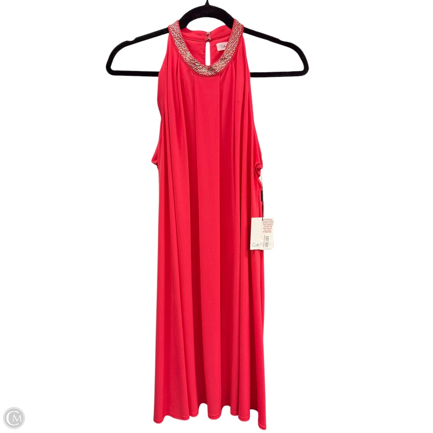 Dress Casual Short By Calvin Klein In Coral, Size: 10