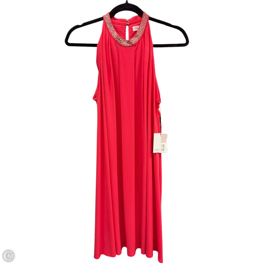 Dress Casual Short By Calvin Klein In Coral, Size: 10