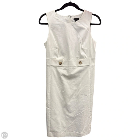 Dress Casual Midi By Ann Taylor In Cream, Size: 4