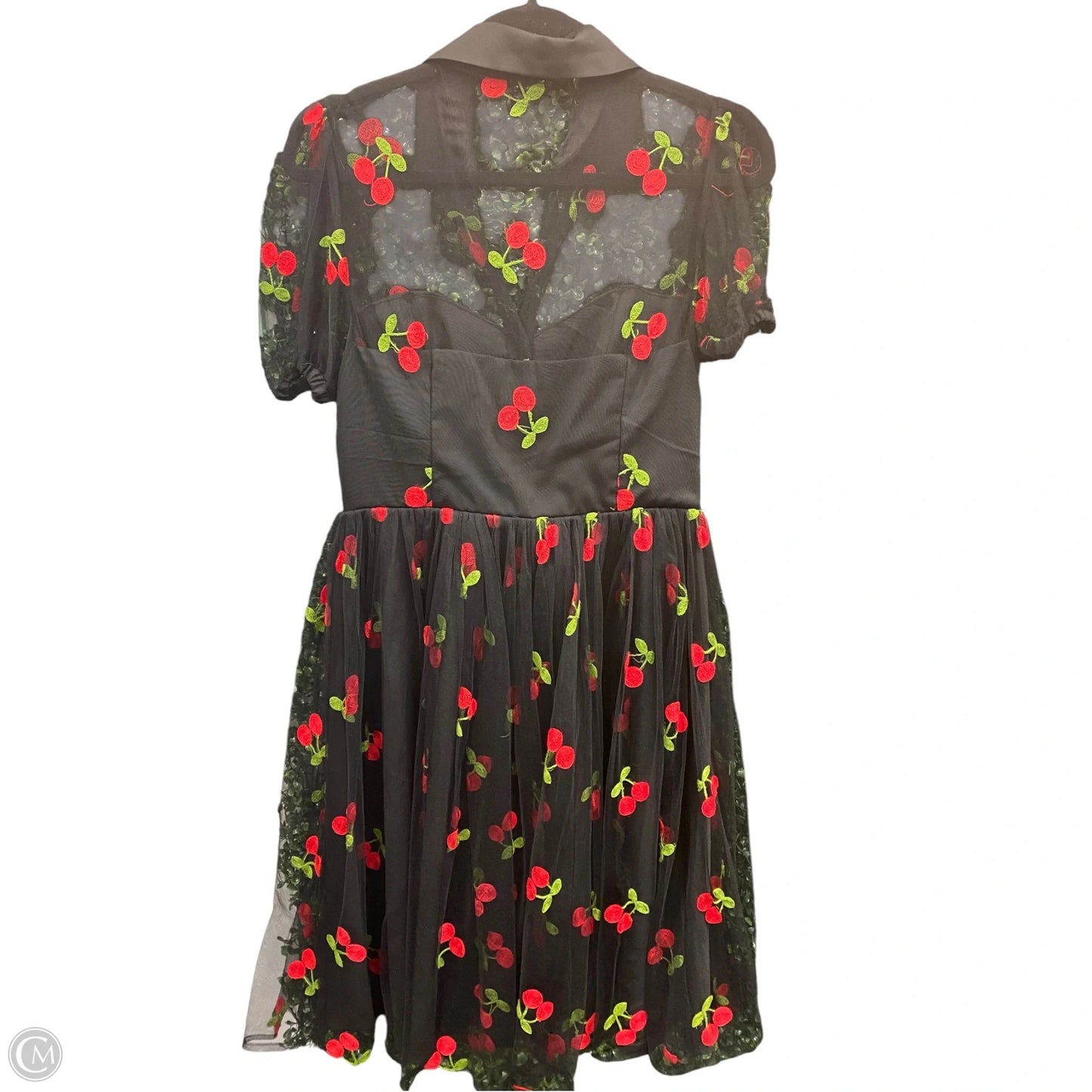 Dress Casual Short By Clothes Mentor In Black & Red, Size: M