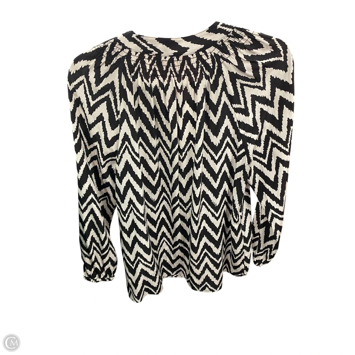 Blouse Designer By Lilly Pulitzer In Black & White, Size: M