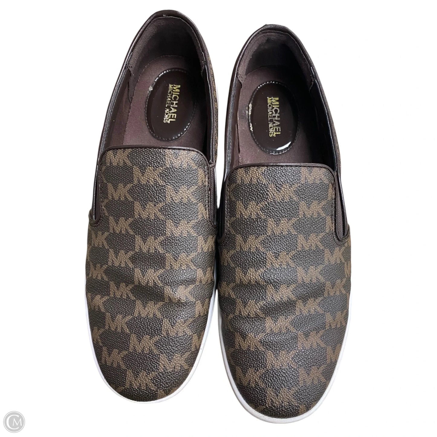 Shoes Sneakers By Michael By Michael Kors In Brown & Tan, Size: 8