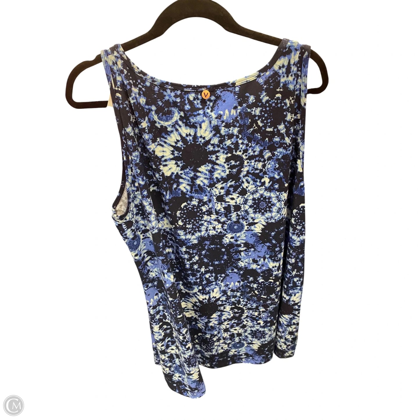 Top Sleeveless By Livi Active In Tie Dye Print, Size: 1x