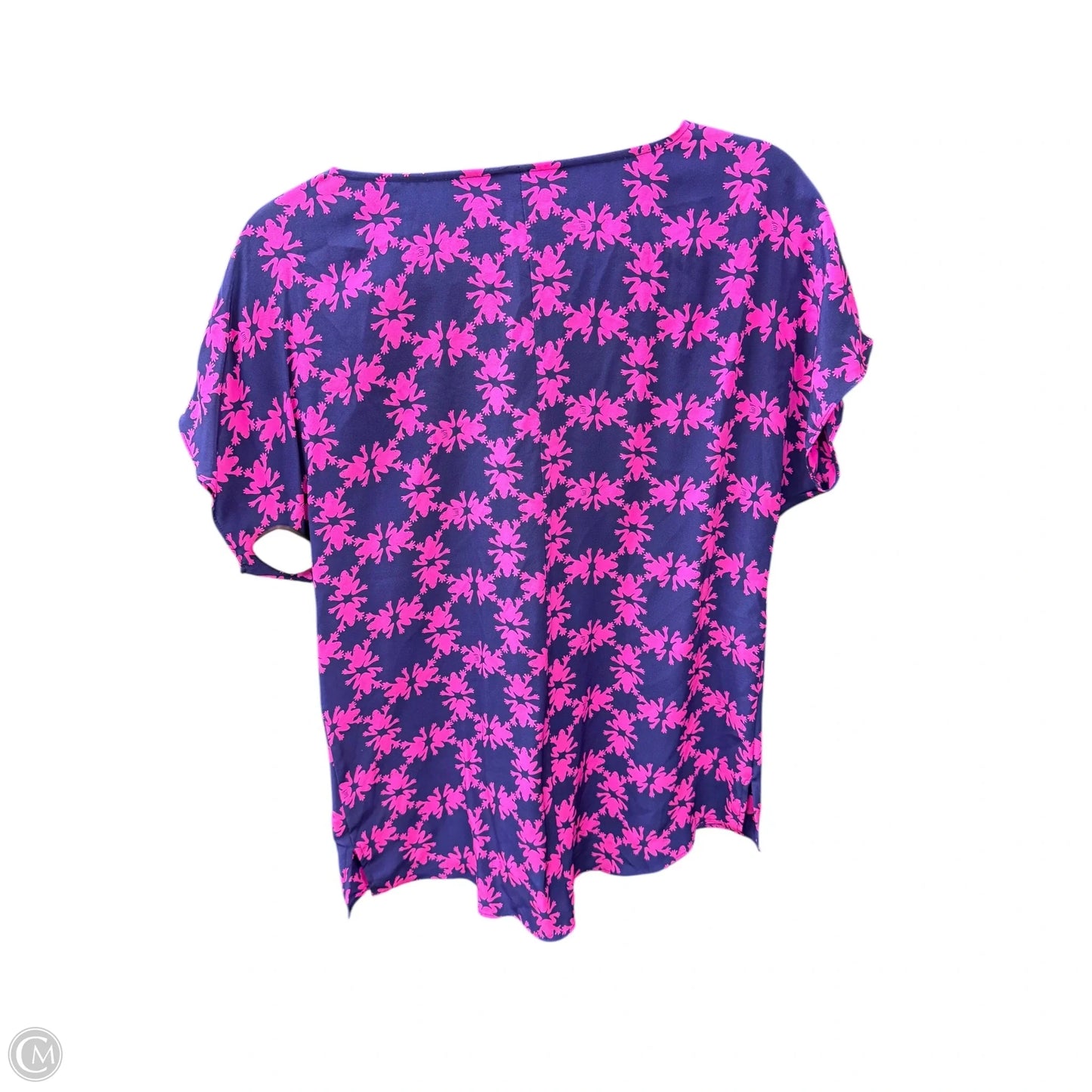 Top Short Sleeve Designer By Lilly Pulitzer In Animal Print, Size: S