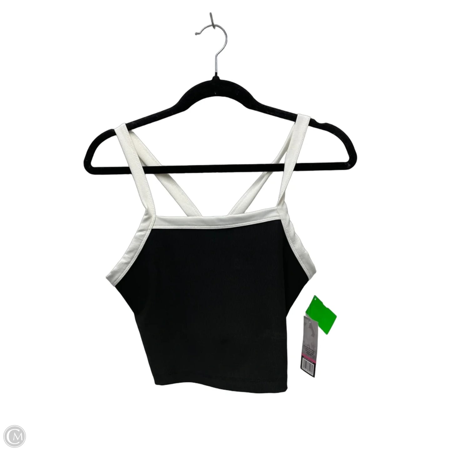 Athletic Bra By Clothes Mentor In Black & White, Size: L