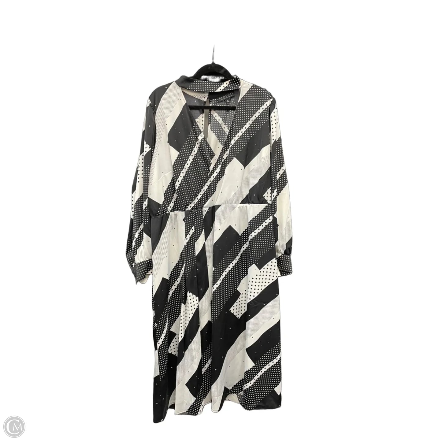 Dress Casual Midi By Eloquii In Polkadot Pattern, Size: 22