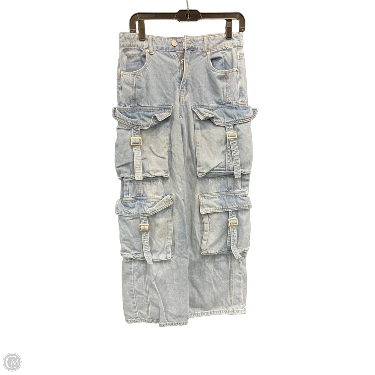 Jeans Wide Leg By Forever 21 In Blue, Size: 6
