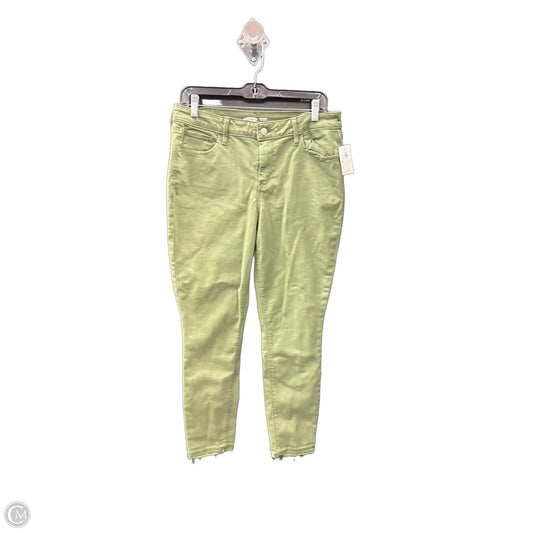 Jeans Skinny By Old Navy In Green, Size: 12