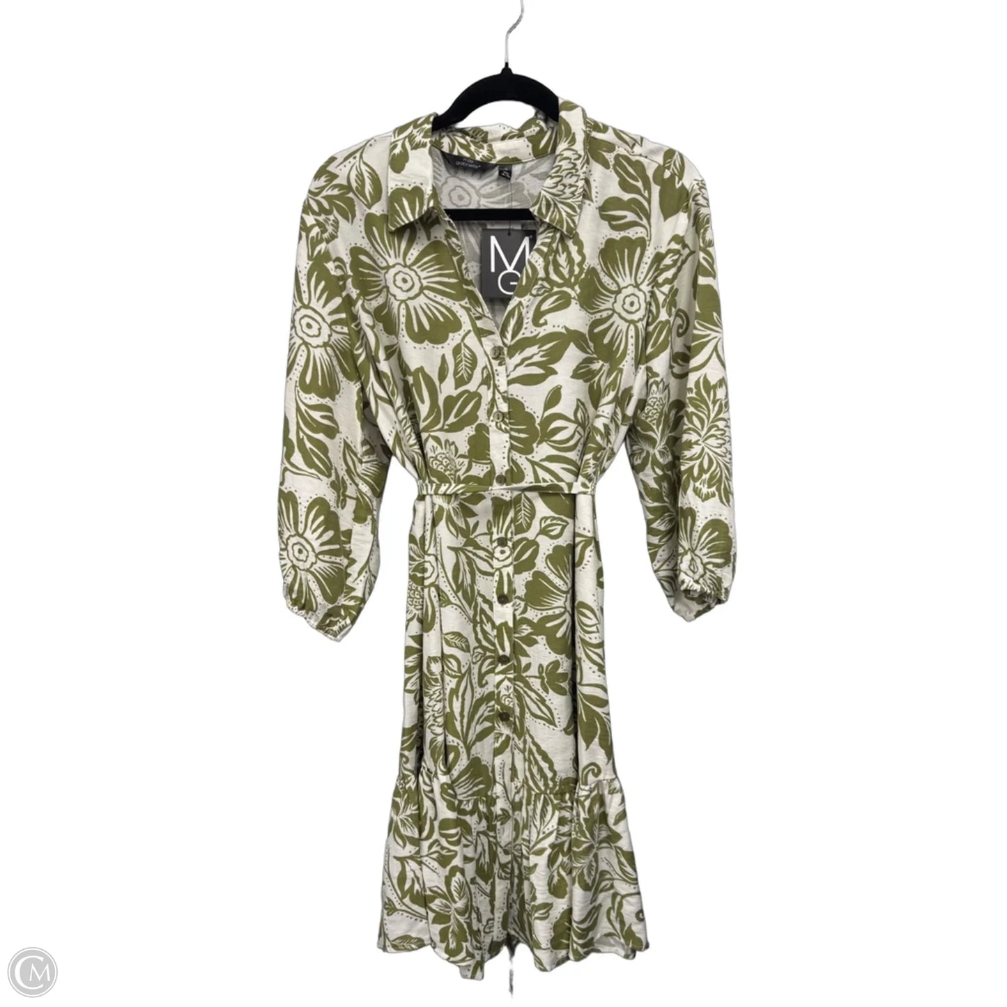 Dress Casual Short By Mlle Gabrielle In Floral Print, Size: 1x