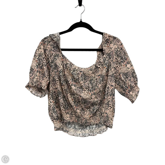Top Short Sleeve By Paige In Floral Print, Size: Xl