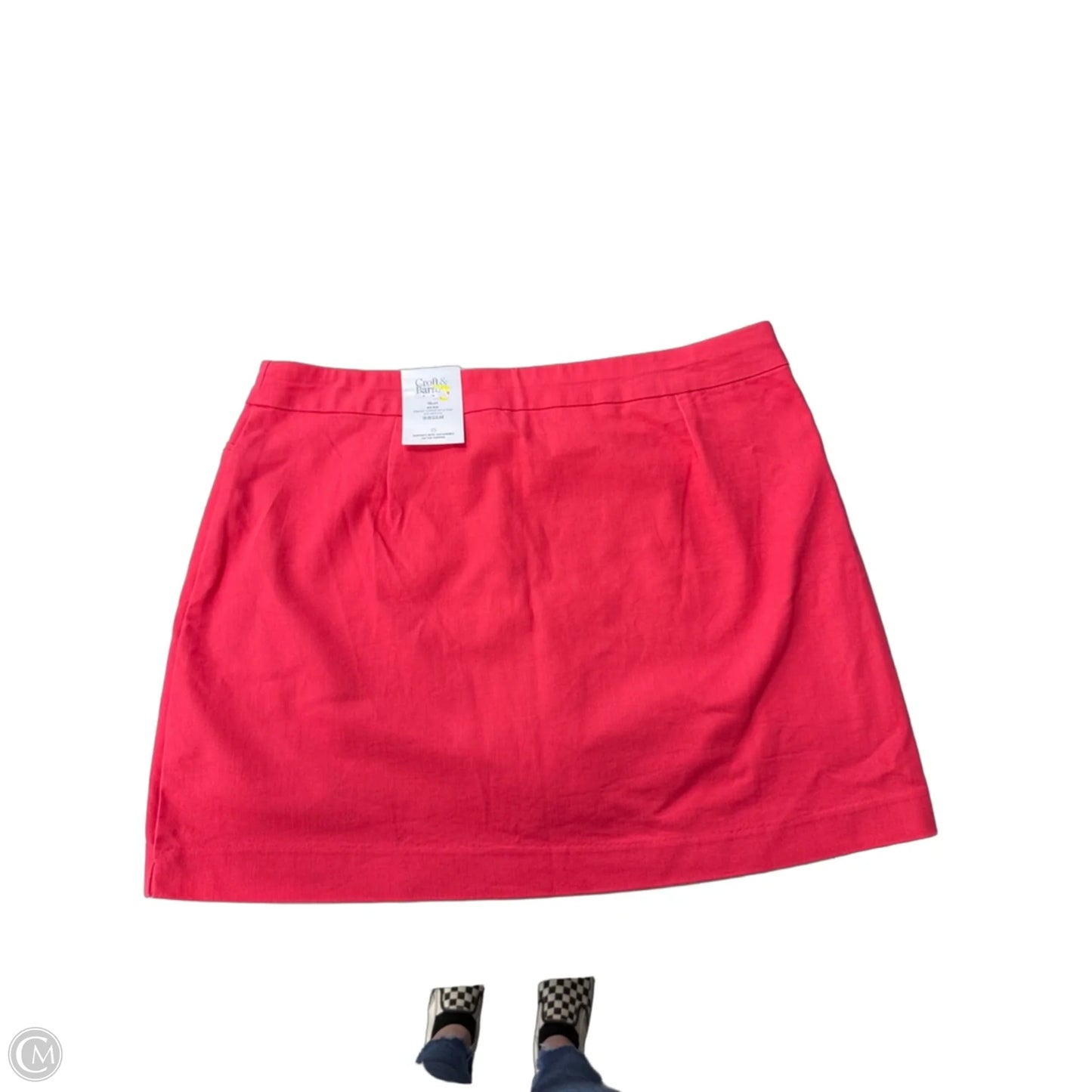 Skirt Mini & Short By Croft And Barrow In Coral, Size: 18