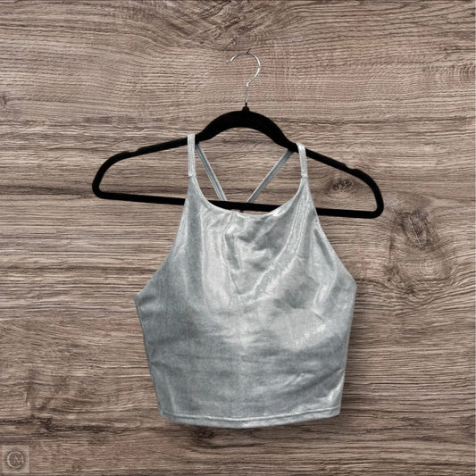 Athletic Bra By Old Navy In Silver, Size: M