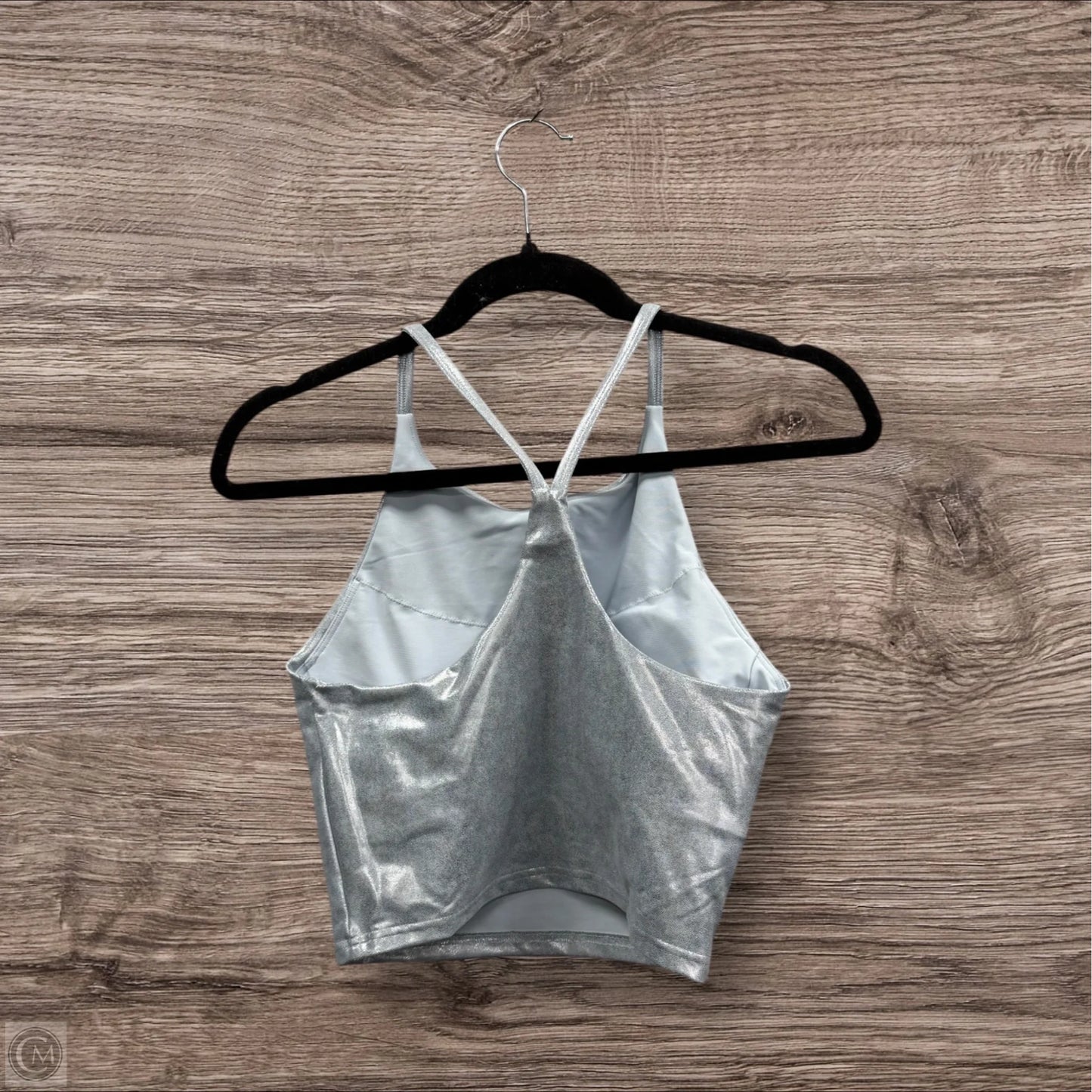 Athletic Bra By Old Navy In Silver, Size: M