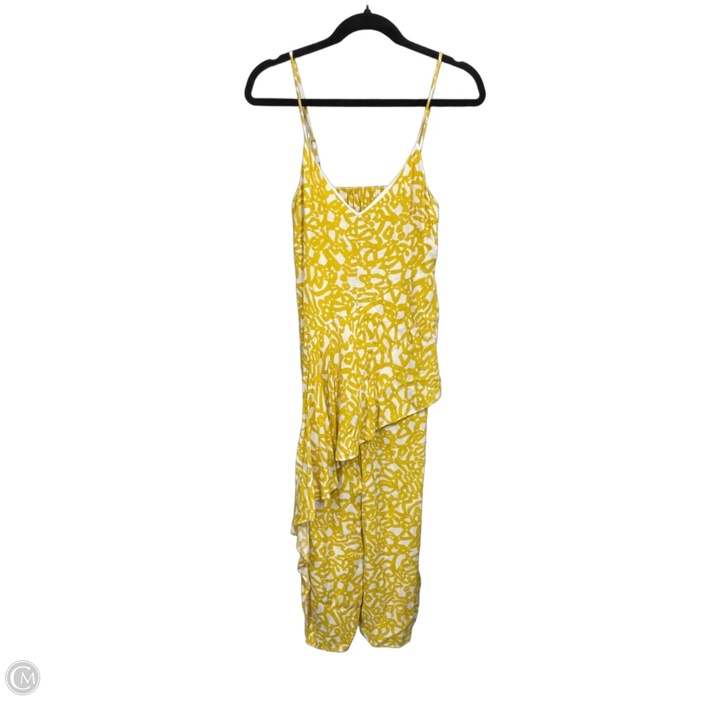 Dress Casual Maxi By Maeve In Gold & White, Size: 4