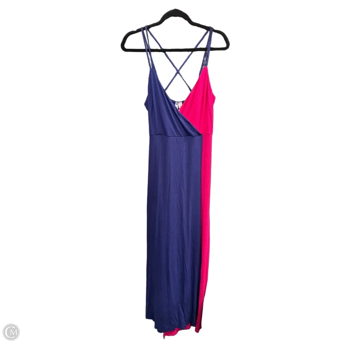 Dress Casual Maxi By Alya In Blue & Pink, Size: L