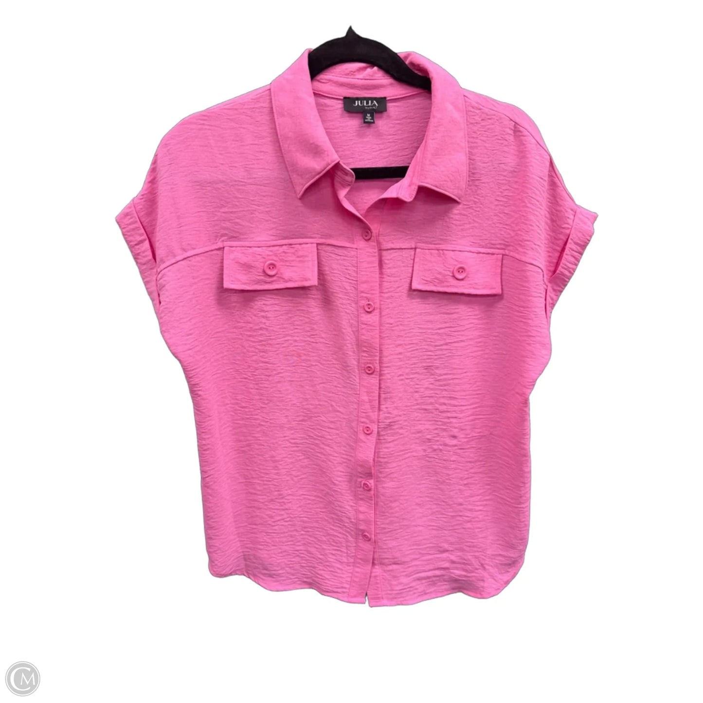 Top Short Sleeve By Clothes Mentor In Pink, Size: M