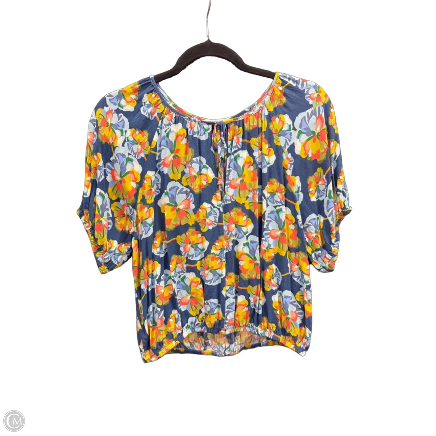 Top Short Sleeve By Clothes Mentor In Floral Print, Size: 14