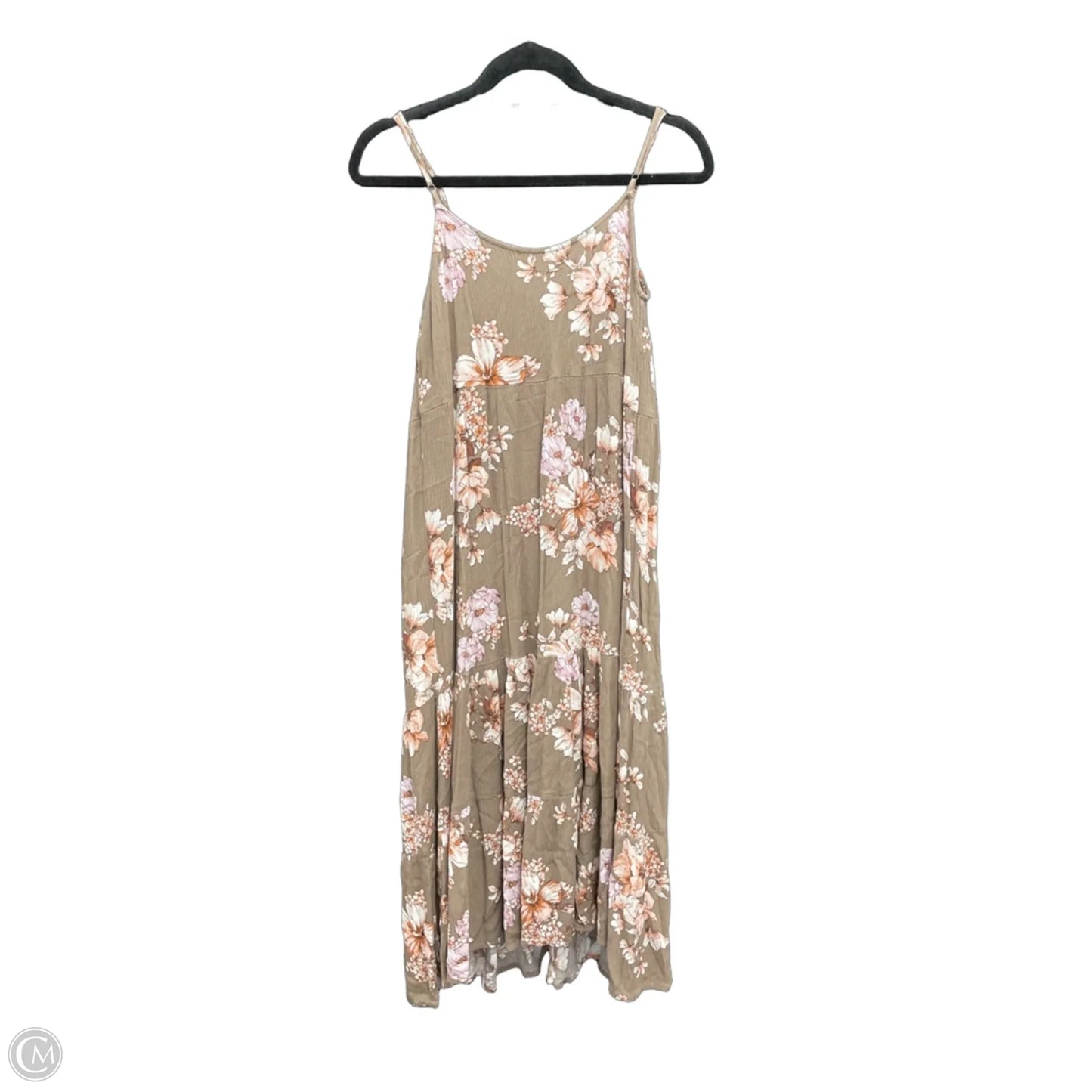 Dress Casual Maxi By Clothes Mentor In Floral Print, Size: L
