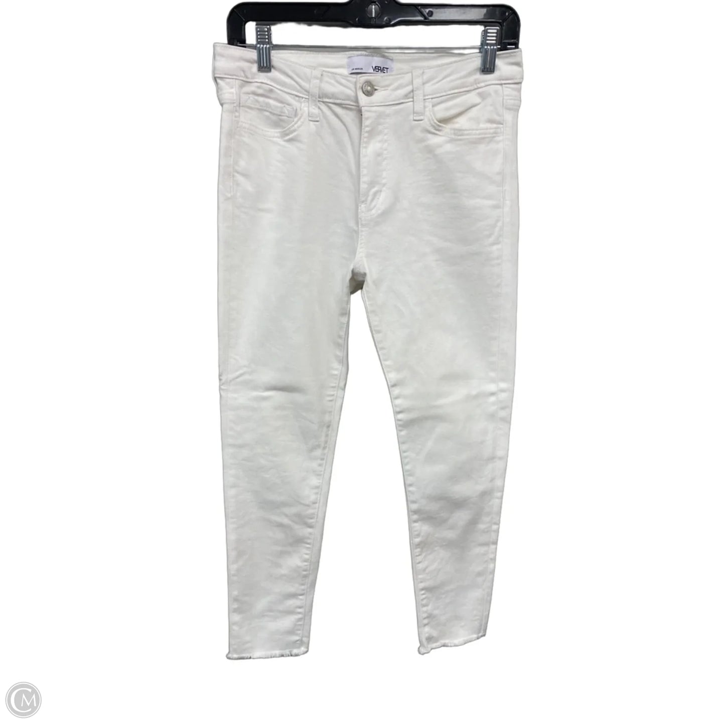 Jeans Skinny By Vervet In White, Size: 6