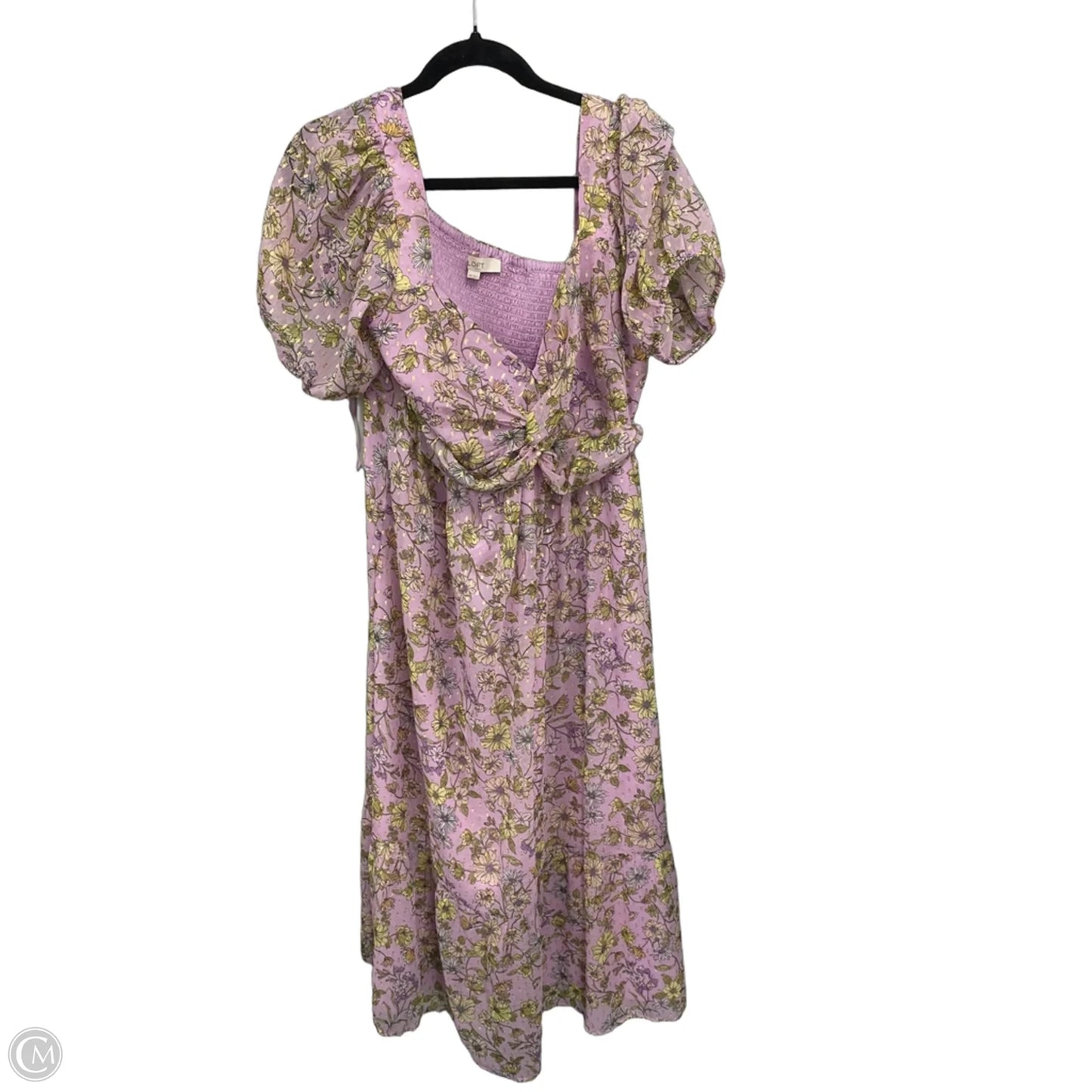 Dress Casual Maxi By Loft In Floral Print, Size: 14