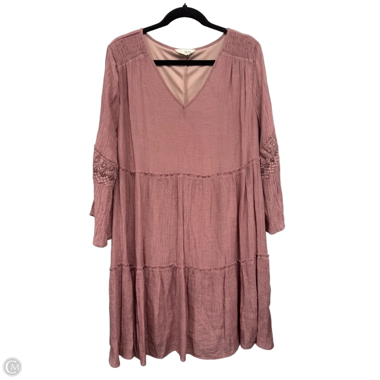 Dress Casual Short By Clothes Mentor In Mauve, Size: 2x