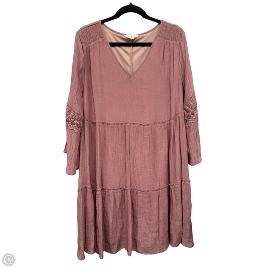Dress Casual Short By Clothes Mentor In Mauve, Size: 2x