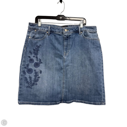 Skirt Mini & Short By Talbots In Blue, Size: 16