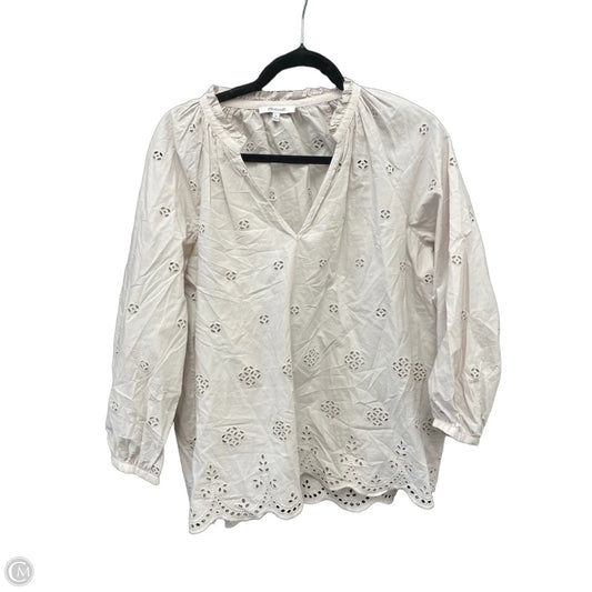 Top Short Sleeve By Loft In Pink, Size: M
