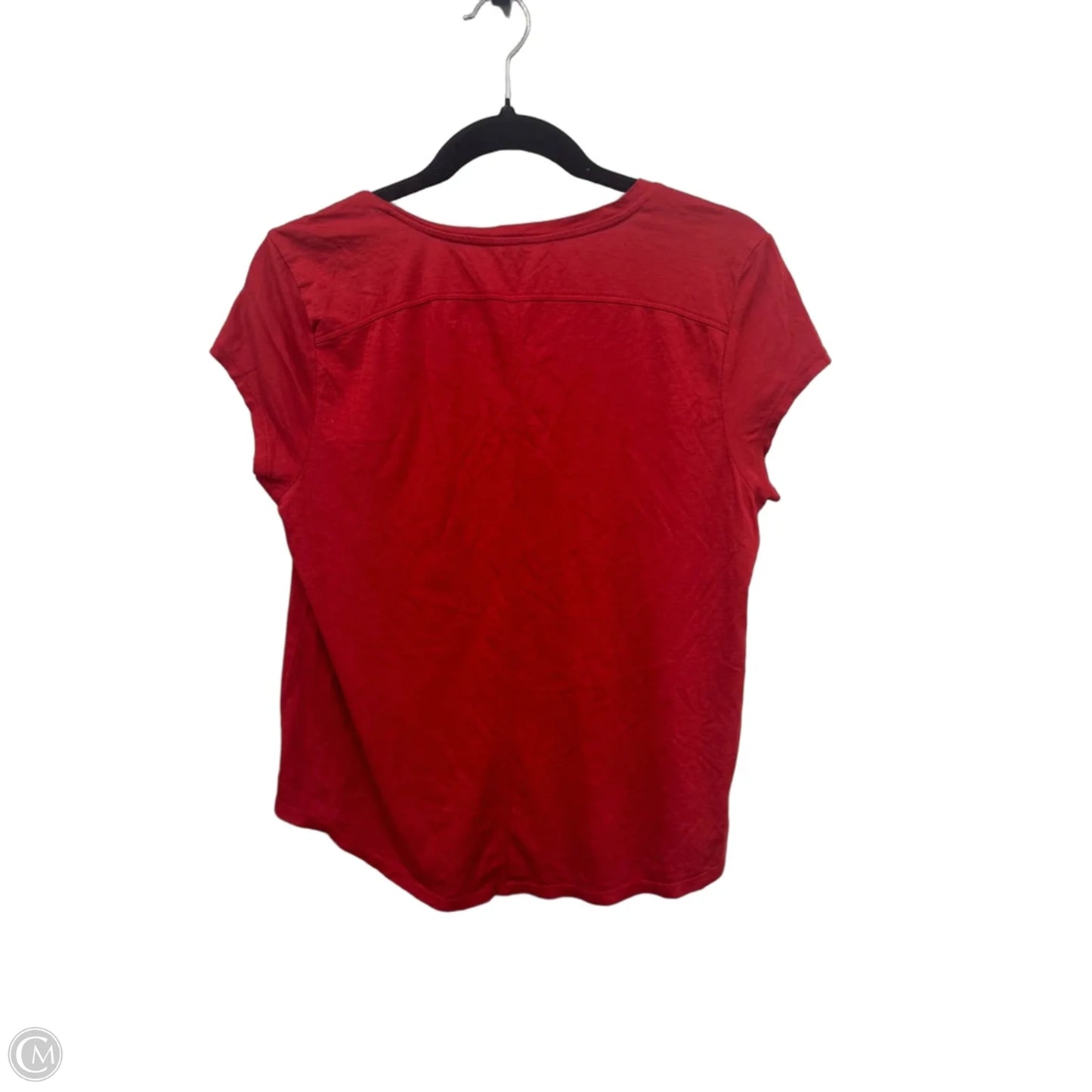 Top Short Sleeve Basic By Loft In Red, Size: L
