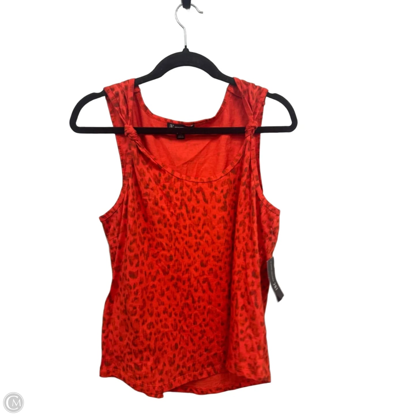 Top Sleeveless By Inc In Animal Print, Size: Xl