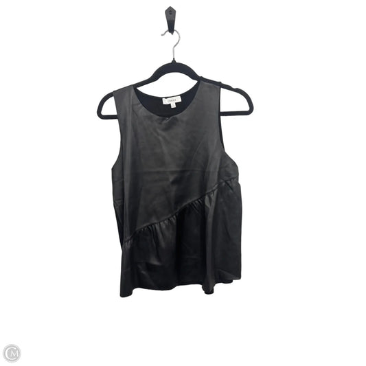 Top Sleeveless By Clothes Mentor In Black, Size: L