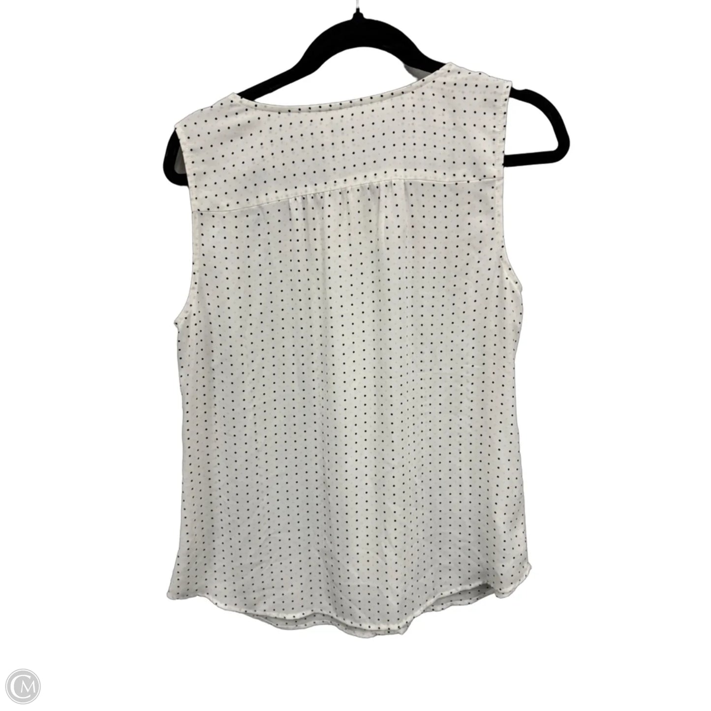 Top Sleeveless By Loft In Polkadot Pattern, Size: M