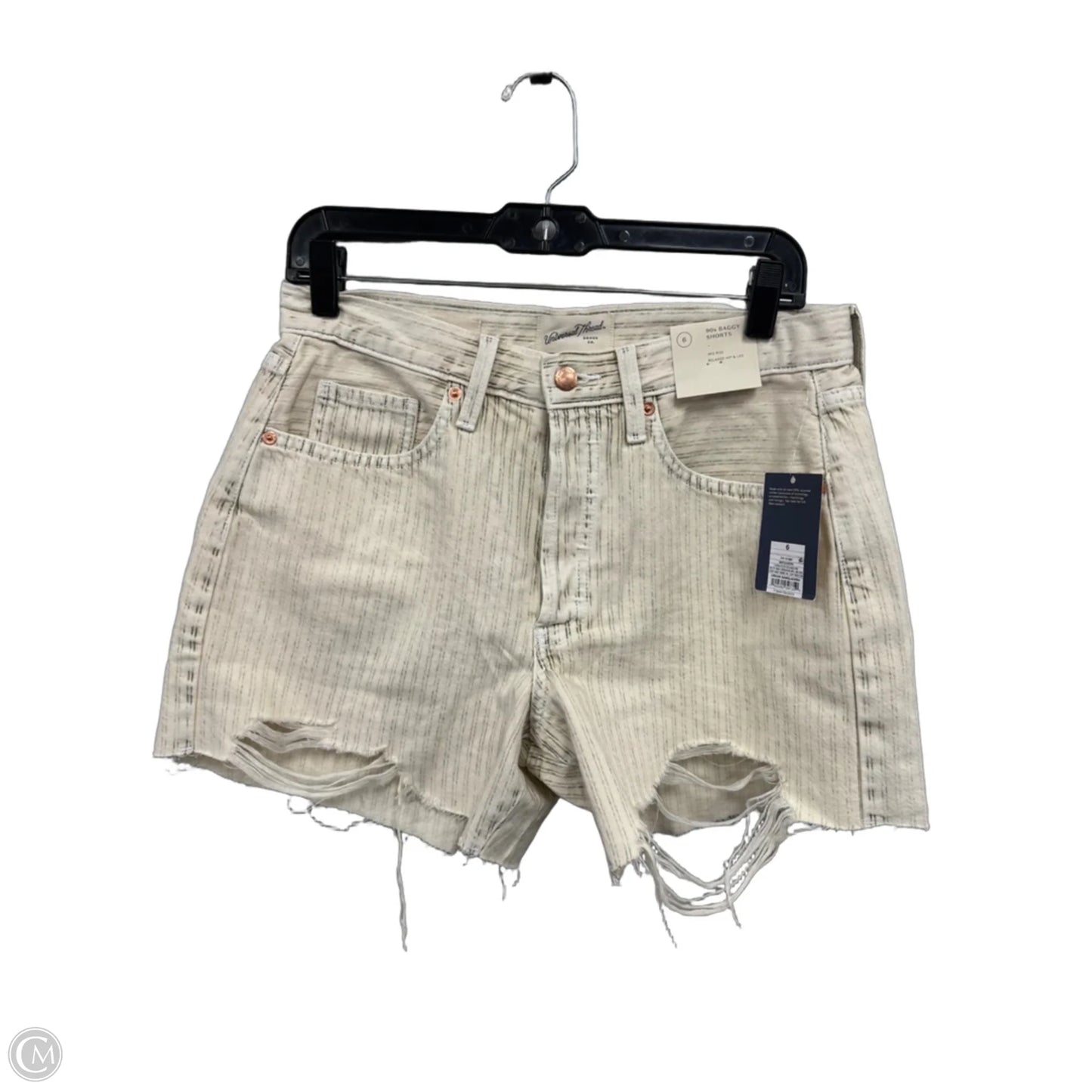 Shorts By Universal Thread In Striped Pattern, Size: 6