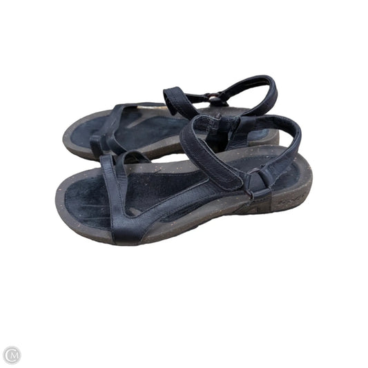 Sandals Flats By Teva In Black & Brown, Size: 9.5