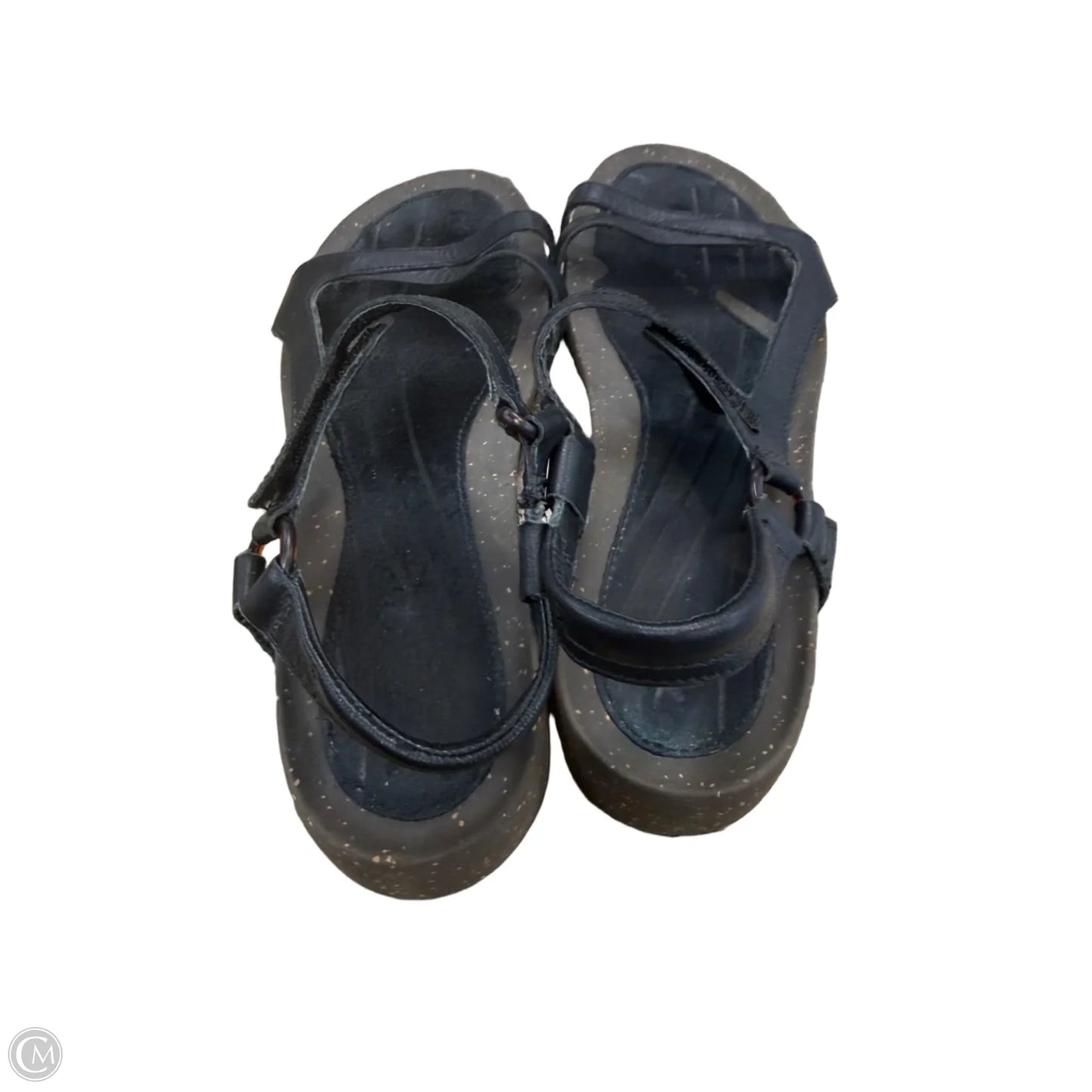 Sandals Flats By Teva In Black & Brown, Size: 9.5
