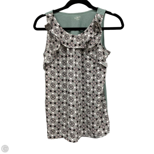 Top Sleeveless By Loft In Multi-colored, Size: M