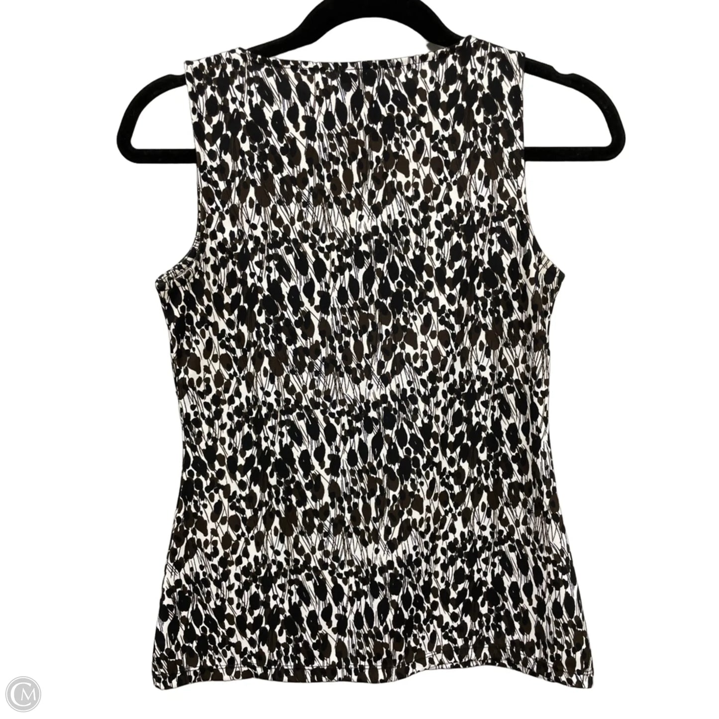Top Sleeveless By Ann Taylor In Black & Brown, Size: Xs